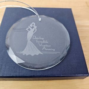 Christmas Ornament Glass Dazzling Incredible Vivacious Amazing DIVA Gift Holiday